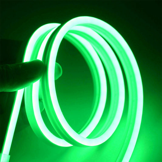 220V LED Neon Flex Rope Strip Green colour Light Sign Outdoor