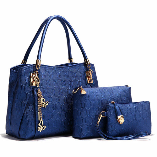 Three-Piece Female Fashion Handbag For Daily Occasion