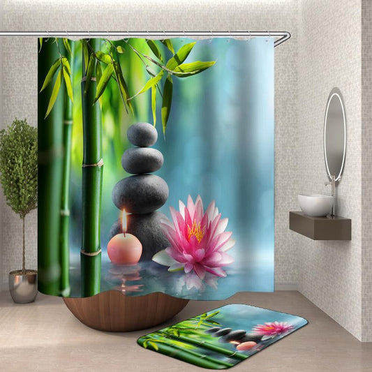 Waterlily Spa Shower Curtain
