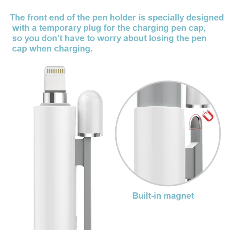 Automatic Retractable Stylus Pen Case For Apple Pencil 1(Gray)