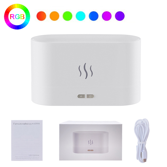 Colorful Flame Air Humidifier USB Aroma Diffuser