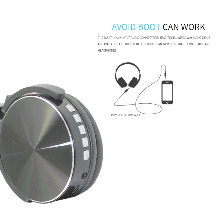 Wireless noise cancelling over ear bluetooth headphones