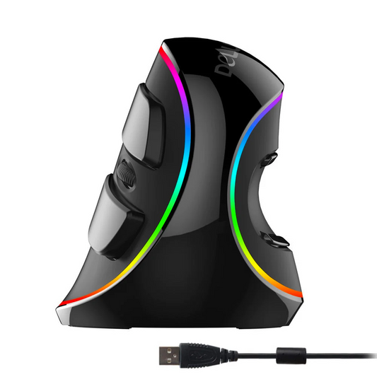 Vertikale RGB-Maus mit Kabel